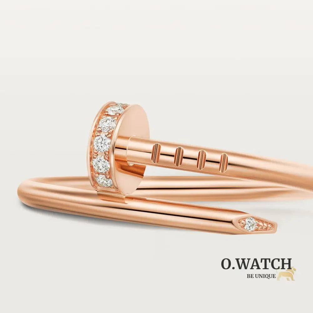 BAGUE CARTIER JUSTE UN CLOU PETIT MODÈLE DIAMANTS ROSE GOLD bague