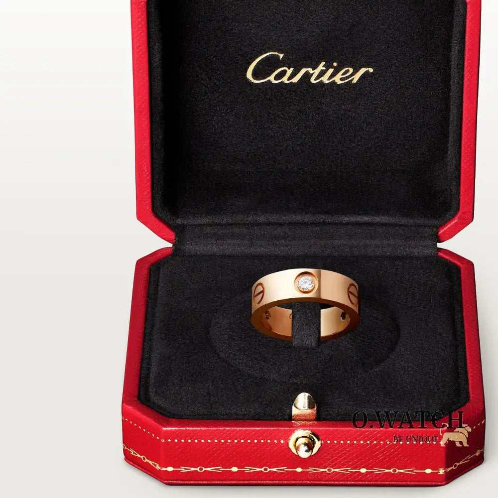 BAGUE CARTIER LOVE MODÈLE CLASSIQUE ROSE GOLD 3 DIAMANTS bague