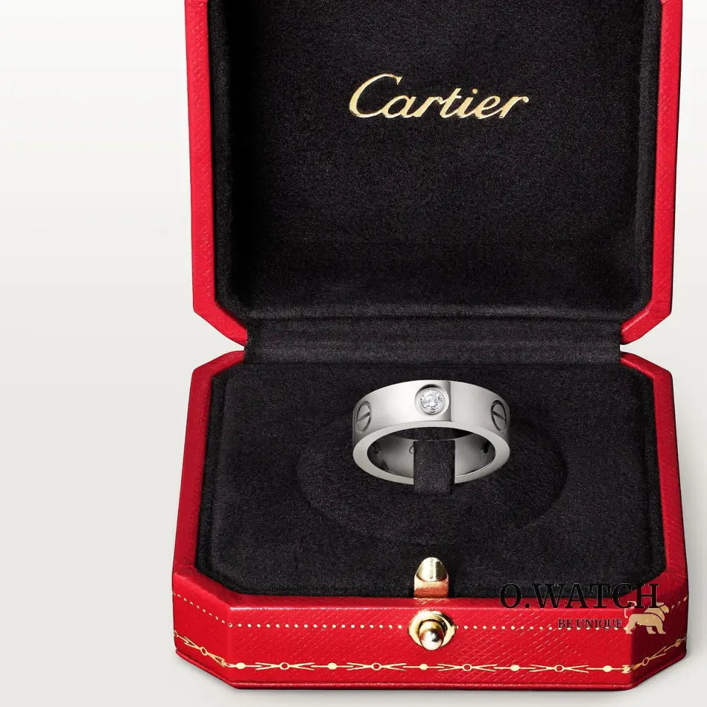 BAGUE CARTIER LOVE MODÈLE CLASSIQUE WHITE GOLD 3 DIAMANTS Bracelet Cartier