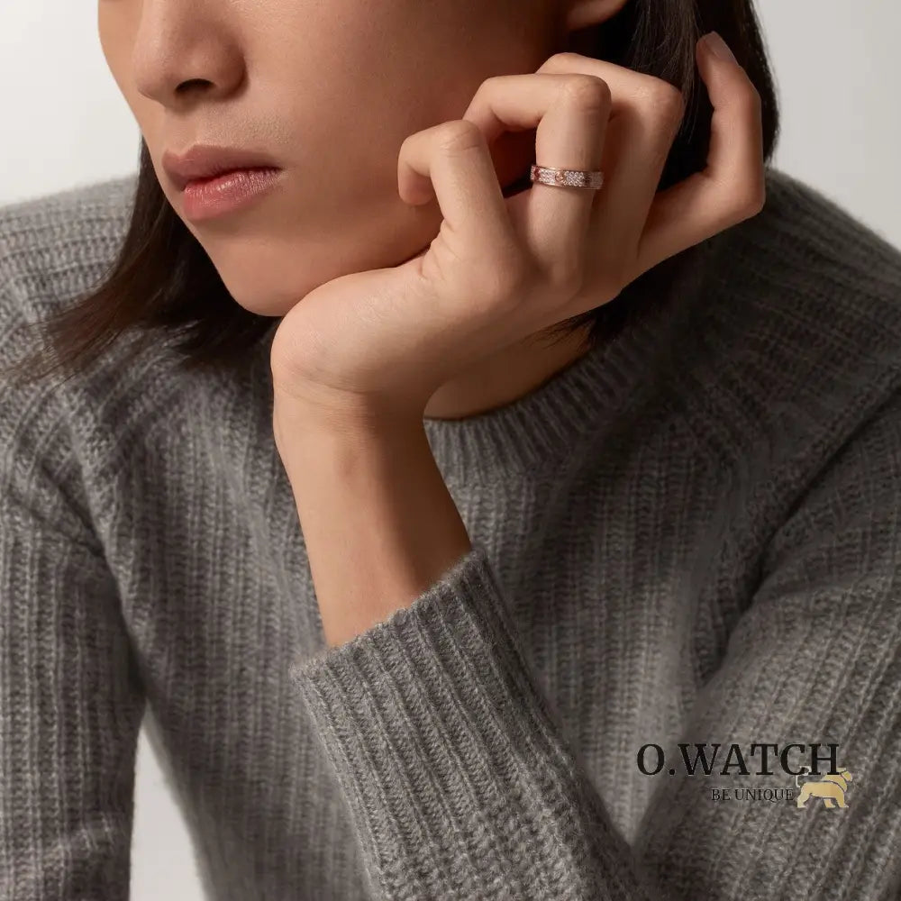 BAGUE CARTIER LOVE PAVÉE ROSE GOLD bague