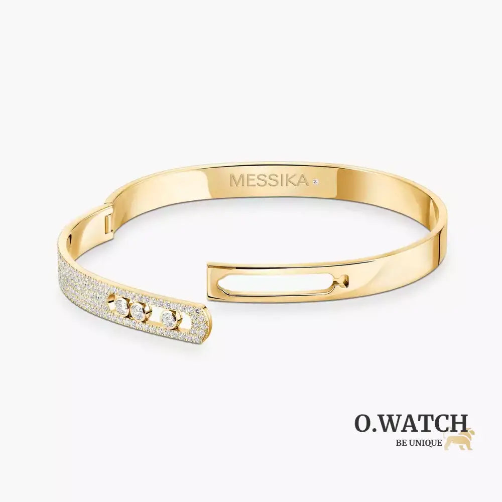 BRACELET MESSIKA BANGLE MOVE NOA SEMI PAVÉ GOLD Bracelet Messika
