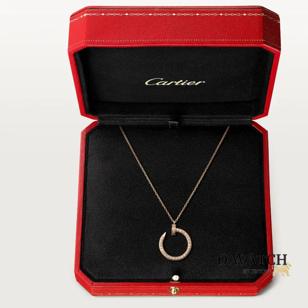 COLLIER CARTIER JUSTE UN CLOU FULL STRASS ROSE-GOLD