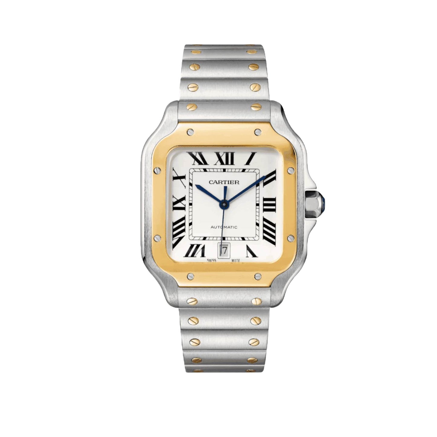 Montre Homme - Cart Santos Acier & Or