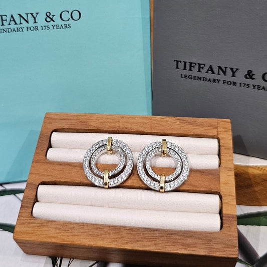 BOUCLES D’OREILLES Tiffany & Co Sixteen Stone R Or