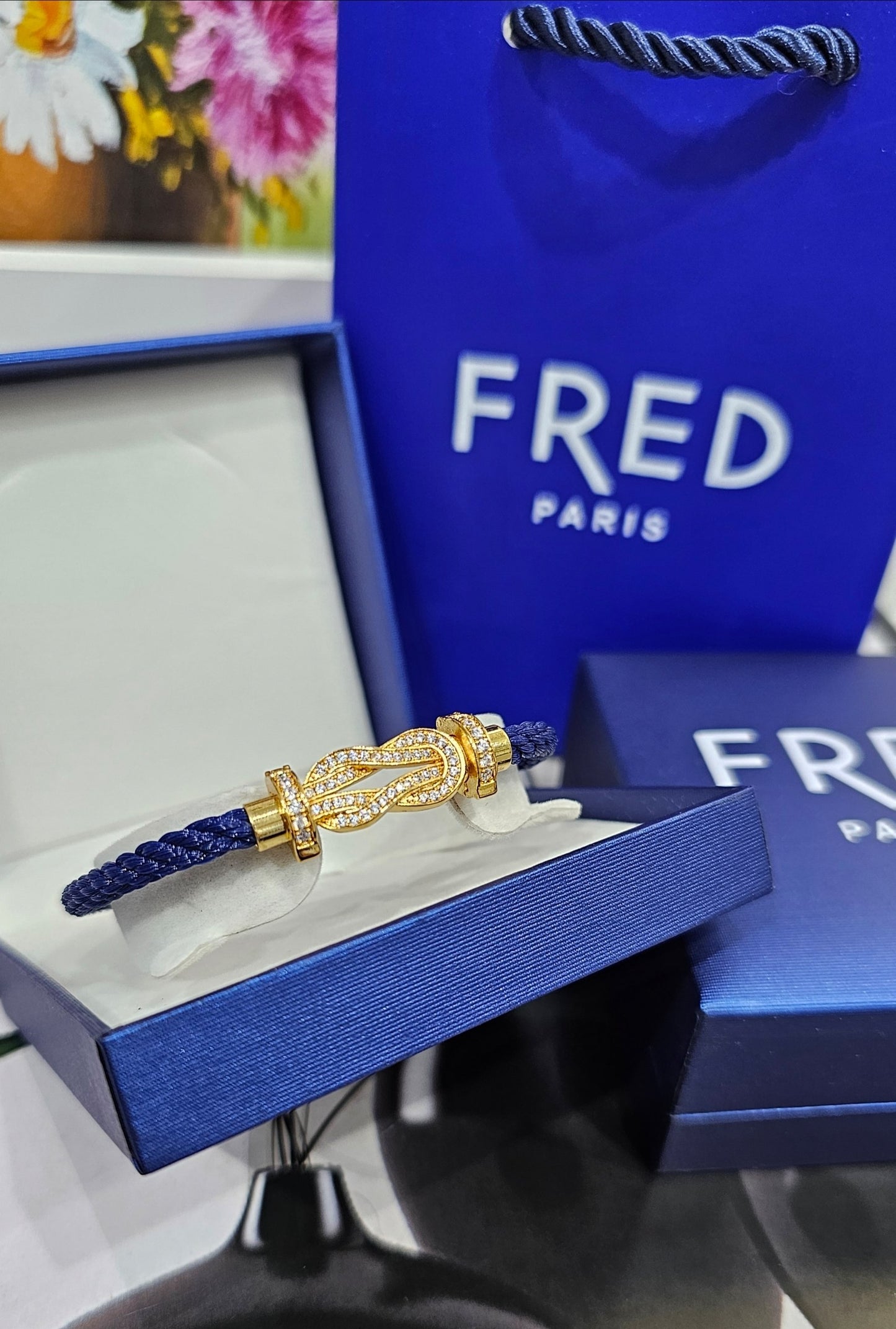 BRACELET FRED   NOIR