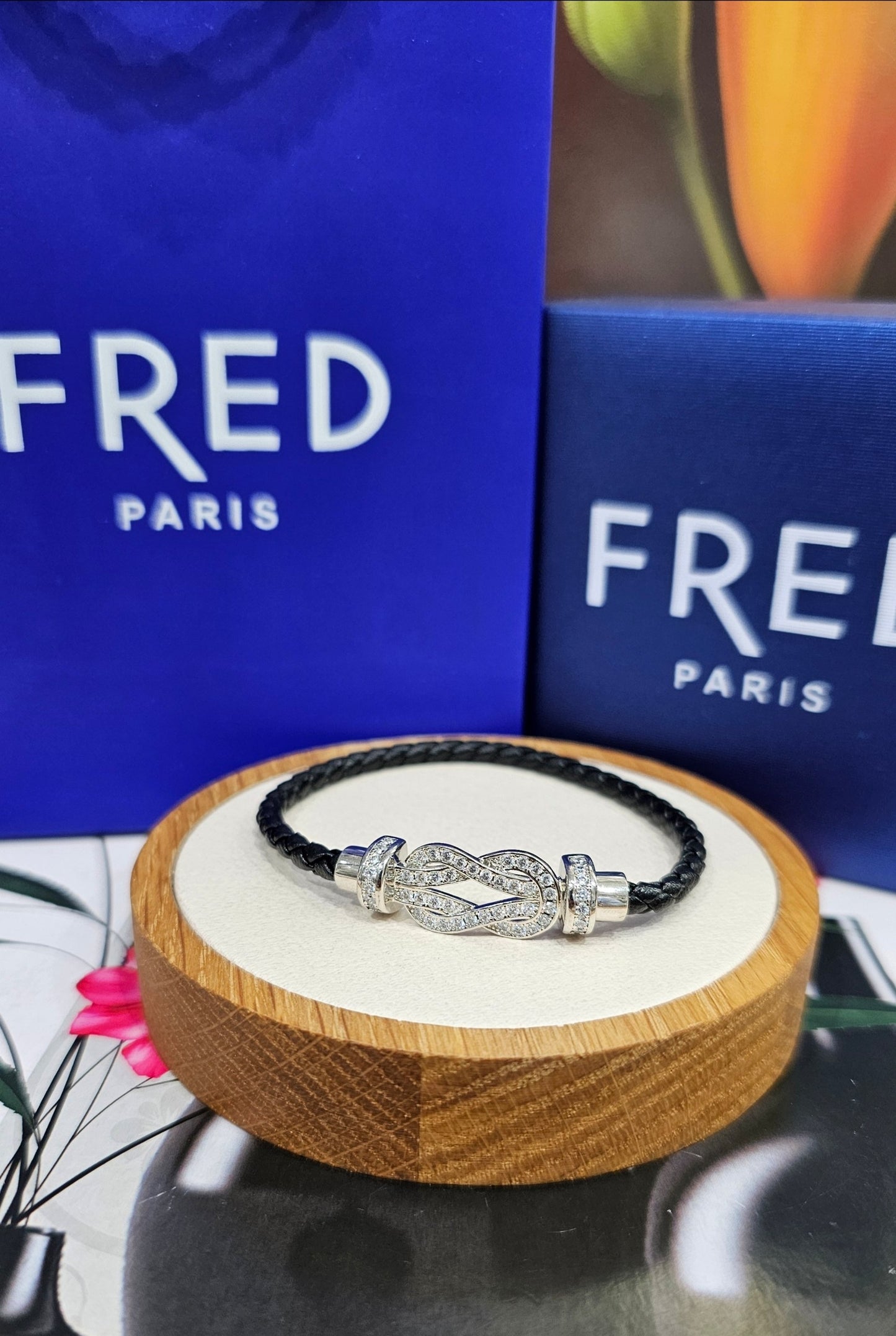 BRACELET FRED   NOIR