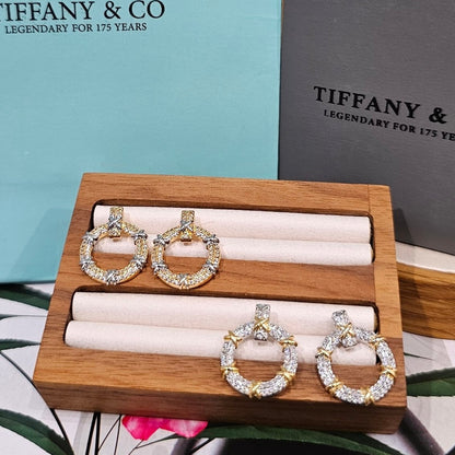 BOUCLES D’OREILLES Tiffany & Co Sixteen Stone P