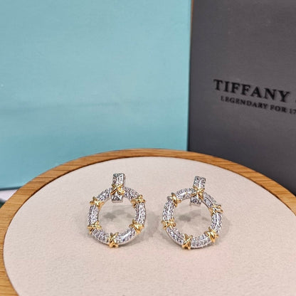 BOUCLES D’OREILLES Tiffany & Co Sixteen Stone P