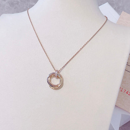 TRINITY NECKLACE GOLD DIAMONDS