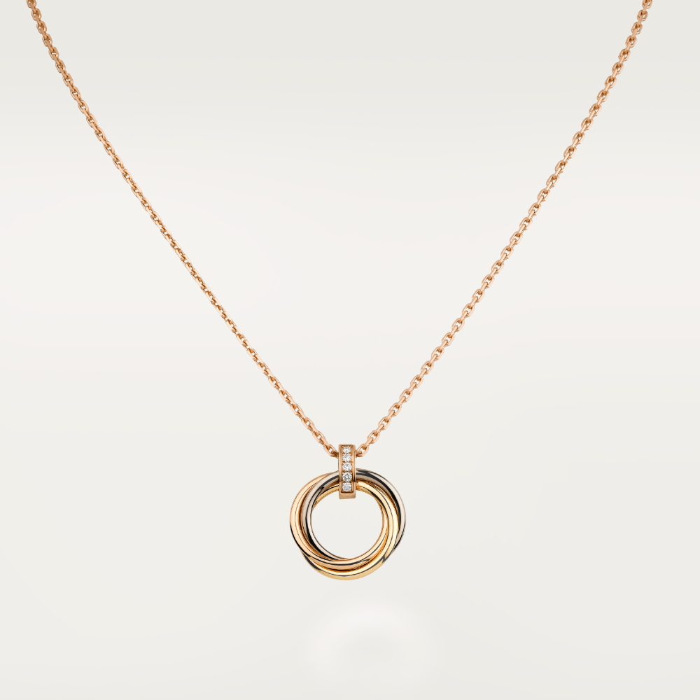 TRINITY NECKLACE GOLD DIAMONDS