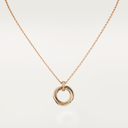 TRINITY NECKLACE GOLD DIAMONDS