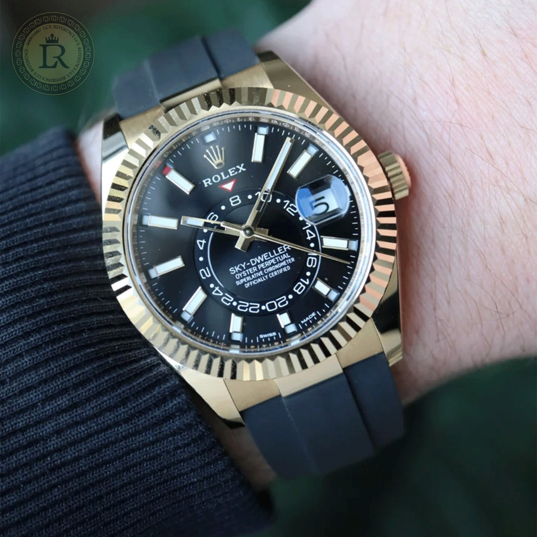 Rolex Sky-Dweller 326238 Or Jaune, Cadran Noir