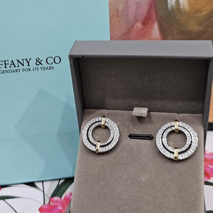 BOUCLES D’OREILLES Tiffany & Co Sixteen Stone R Or