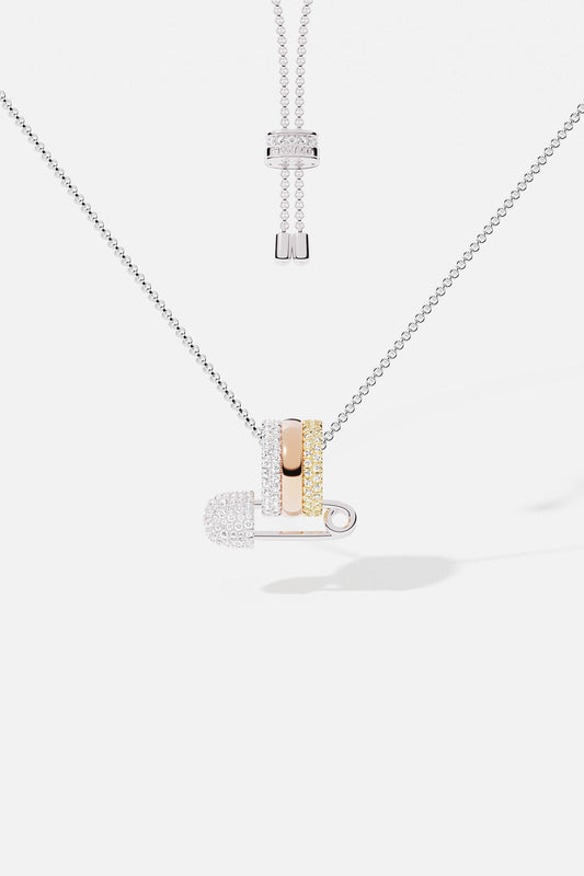 Tricolor Morse Necklace