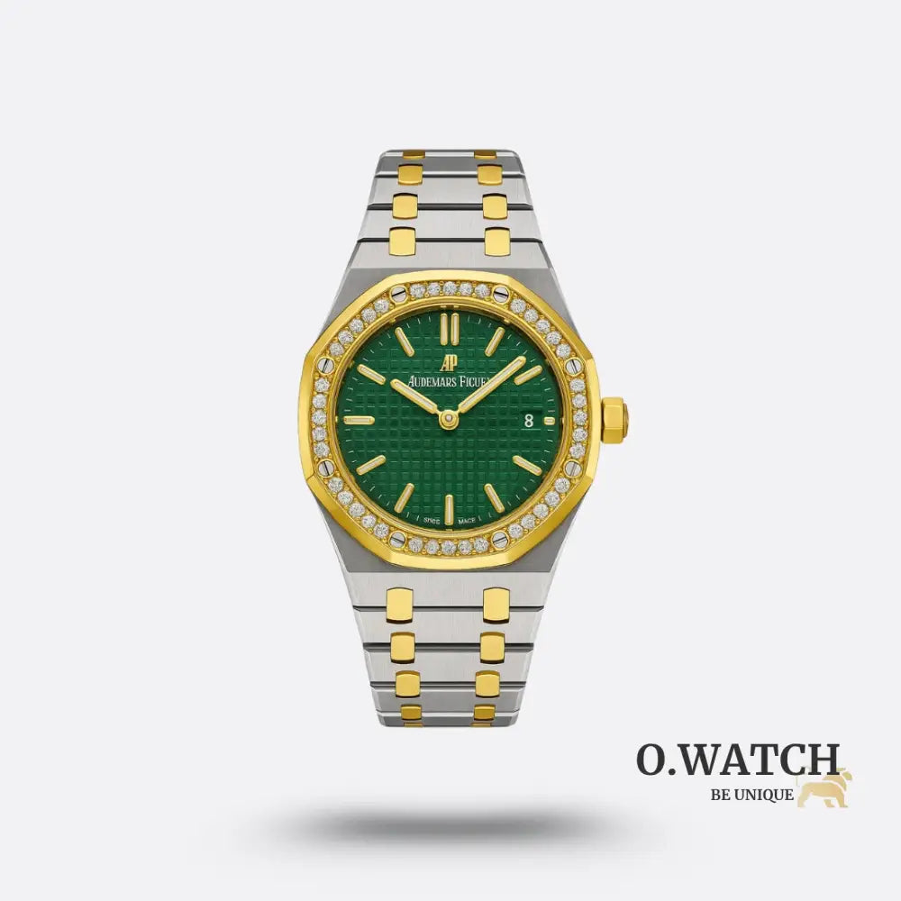 Audemars Piguet Royal Oak Lunette Sertie de Diamants Cadran Vert