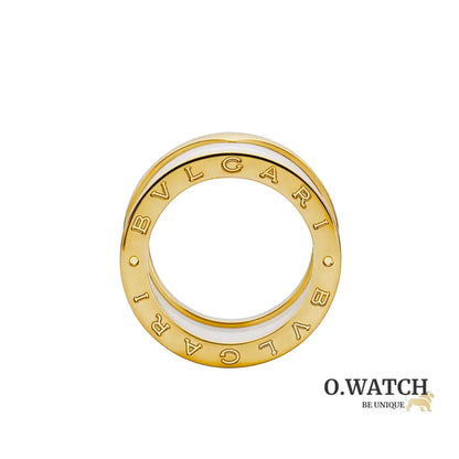 BAGUE BVLGARI B.ZERO1 CERAMIC BLANC GOLD bague