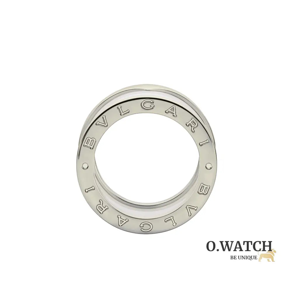BAGUE BVLGARI B.ZERO1 CERAMIC BLANC WHITE GOLD bague