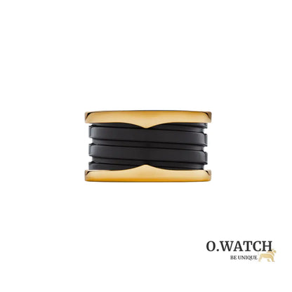 BAGUE BVLGARI B.ZERO1 CERAMIC NOIR GOLD bague