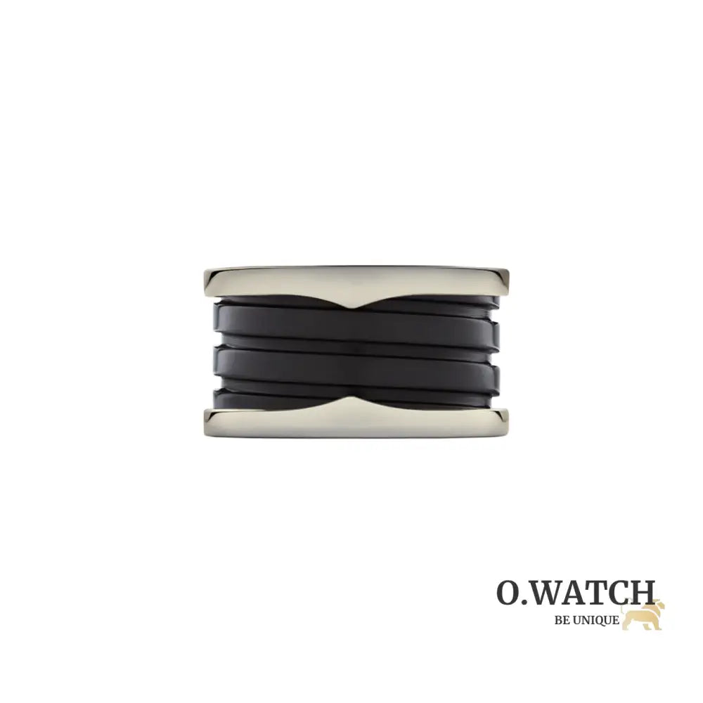 BAGUE BVLGARI B.ZERO1 CERAMIC NOIR WHITE GOLD bague