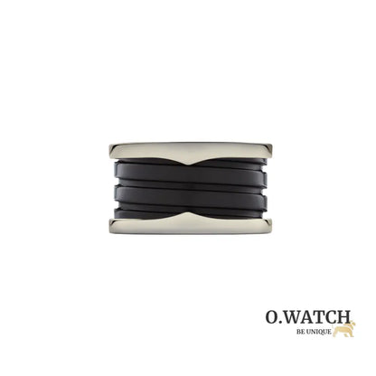 BAGUE BVLGARI B.ZERO1 CERAMIC NOIR WHITE GOLD bague