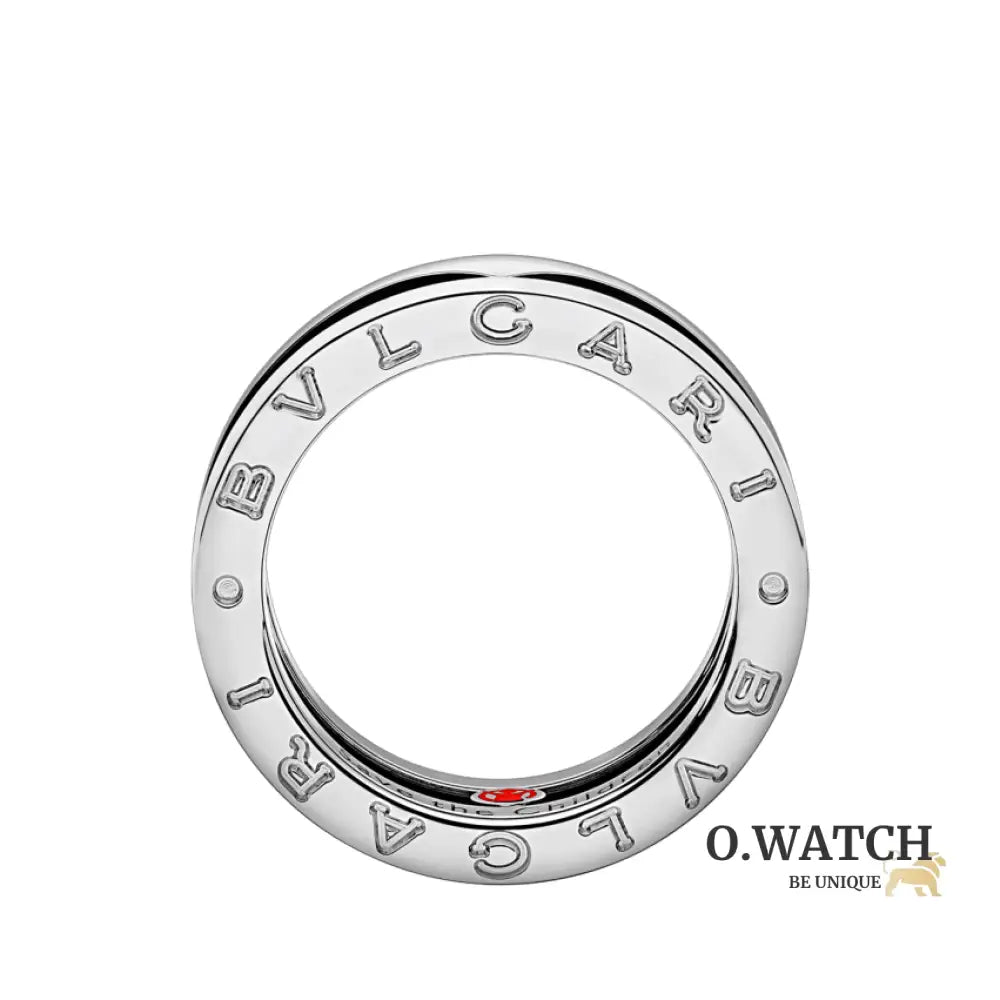 BAGUE BVLGARI SAVE THE CHILDREN NOIR WHITE GOLD bague