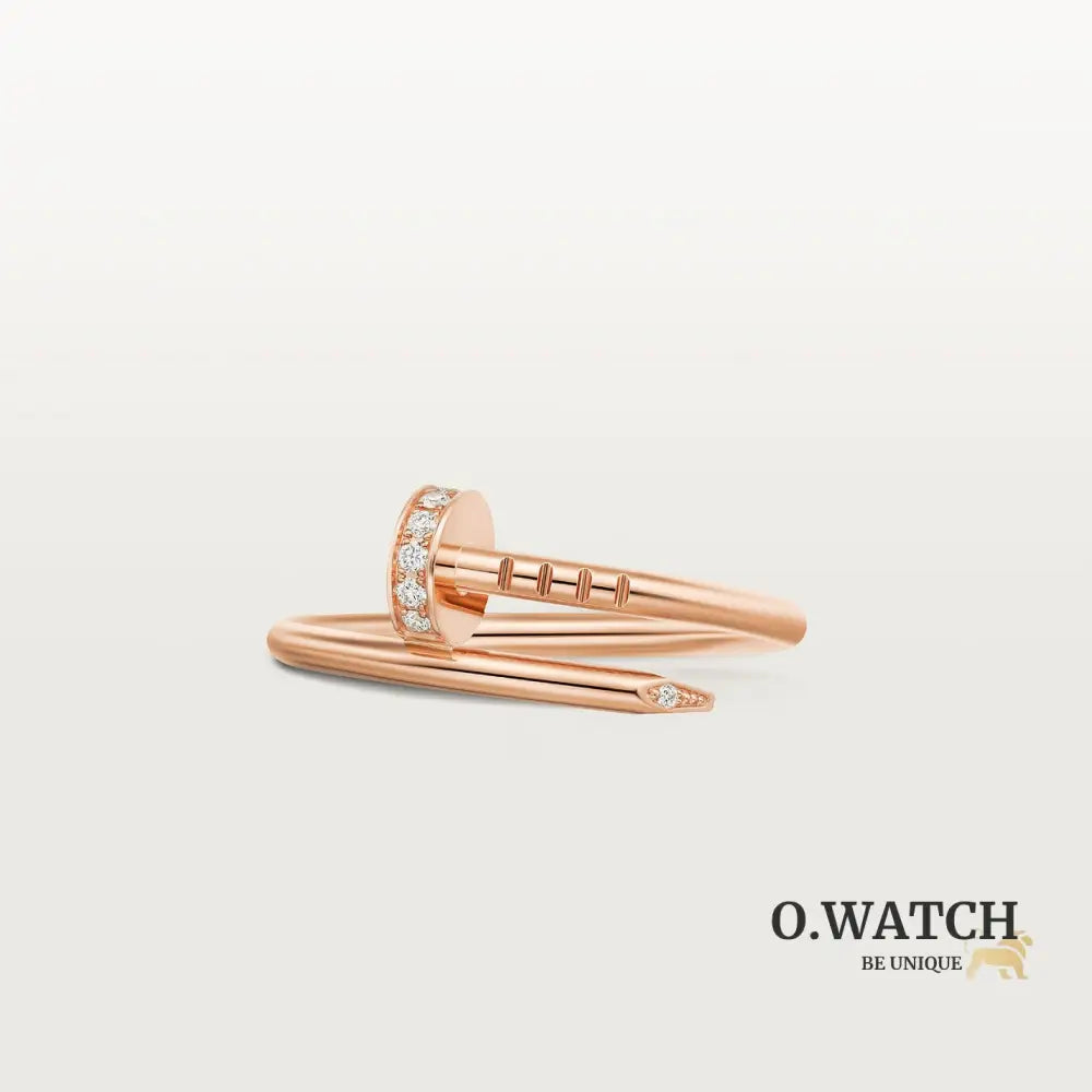 BAGUE CARTIER JUSTE UN CLOU PETIT MODÈLE DIAMANTS ROSE GOLD bague