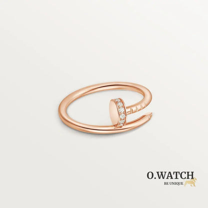 BAGUE CARTIER JUSTE UN CLOU PETIT MODÈLE DIAMANTS ROSE GOLD bague