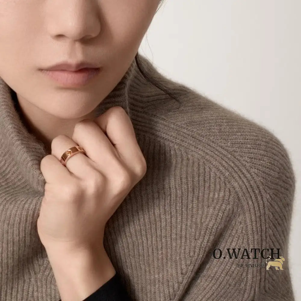 BAGUE CARTIER LOVE DIAMOND COLORS ROSE GOLD bague