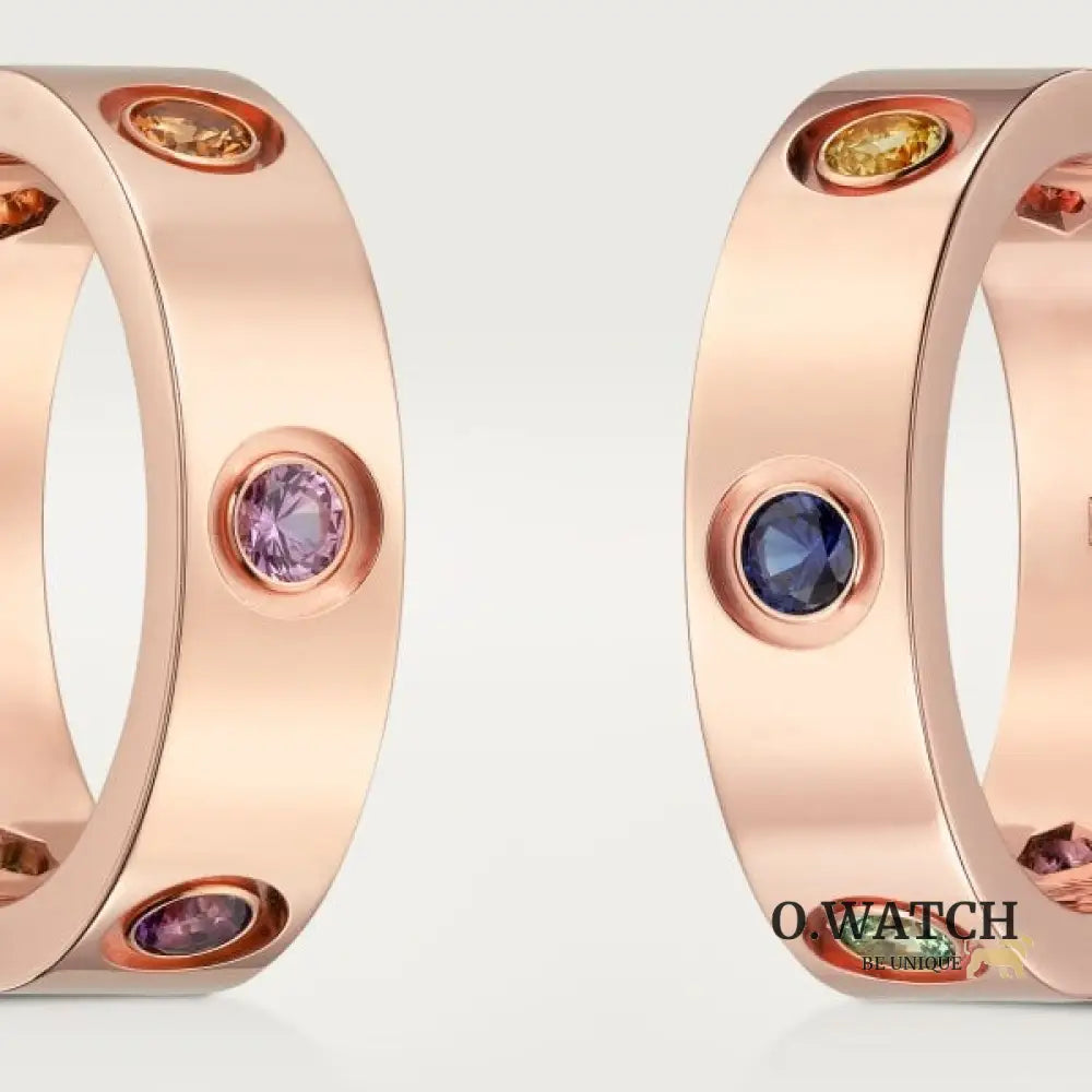 BAGUE CARTIER LOVE DIAMOND COLORS ROSE GOLD bague