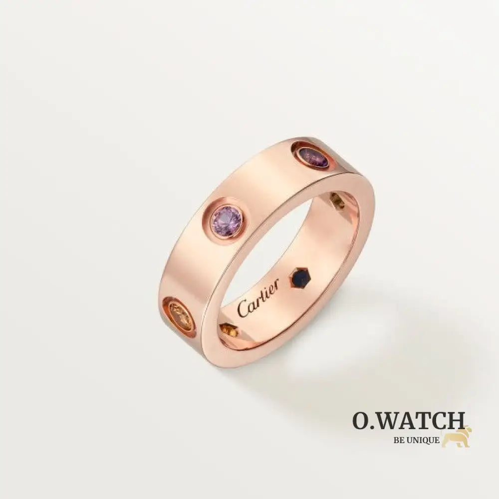 BAGUE CARTIER LOVE DIAMOND COLORS ROSE GOLD bague