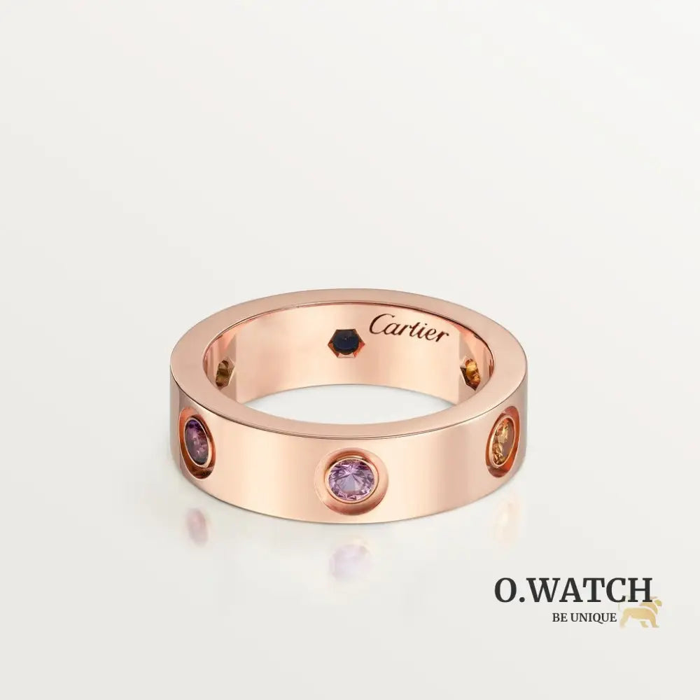 BAGUE CARTIER LOVE DIAMOND COLORS ROSE GOLD bague