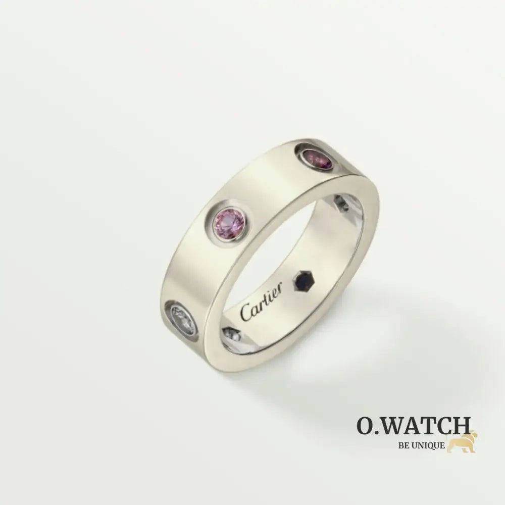 BAGUE CARTIER LOVE DIAMOND COLORS WHITE GOLD bague