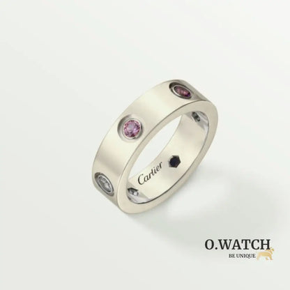 BAGUE CARTIER LOVE DIAMOND COLORS WHITE GOLD bague