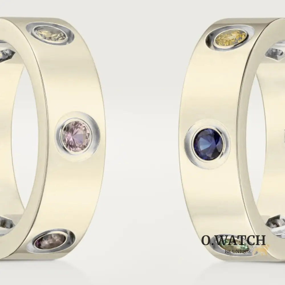 BAGUE CARTIER LOVE DIAMOND COLORS WHITE GOLD bague