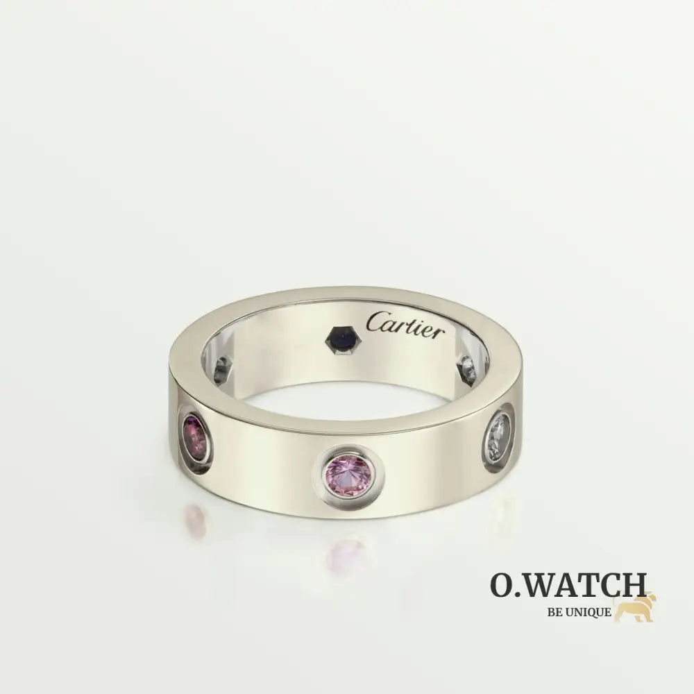 BAGUE CARTIER LOVE DIAMOND COLORS WHITE GOLD bague