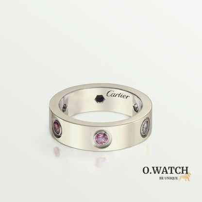 BAGUE CARTIER LOVE DIAMOND COLORS WHITE GOLD bague