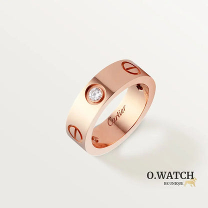 BAGUE CARTIER LOVE MODÈLE CLASSIQUE ROSE GOLD 3 DIAMANTS bague