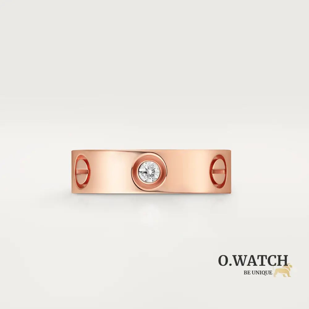BAGUE CARTIER LOVE MODÈLE CLASSIQUE ROSE GOLD 3 DIAMANTS bague