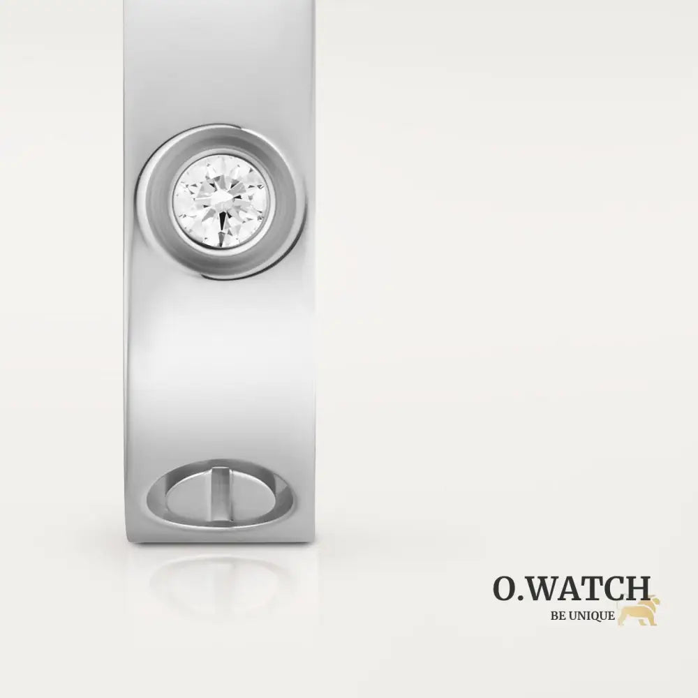 BAGUE CARTIER LOVE MODÈLE CLASSIQUE WHITE GOLD 3 DIAMANTS Bracelet Cartier