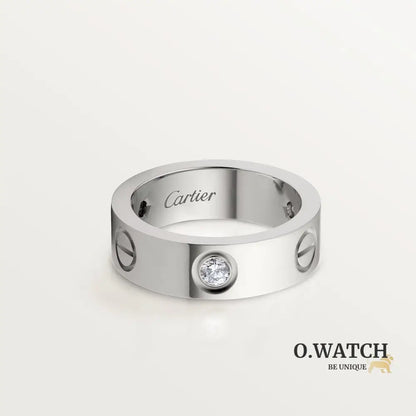 BAGUE CARTIER LOVE MODÈLE CLASSIQUE WHITE GOLD 3 DIAMANTS Bracelet Cartier