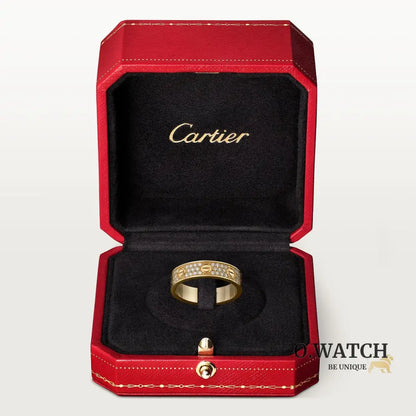 BAGUE CARTIER LOVE PAVÉE GOLD bague