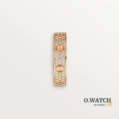 BAGUE CARTIER LOVE PAVÉE ROSE GOLD bague