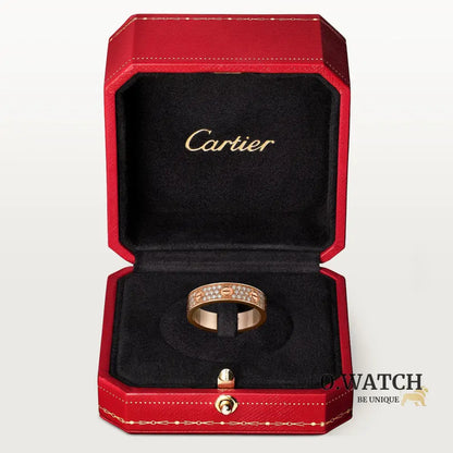 BAGUE CARTIER LOVE PAVÉE ROSE GOLD bague