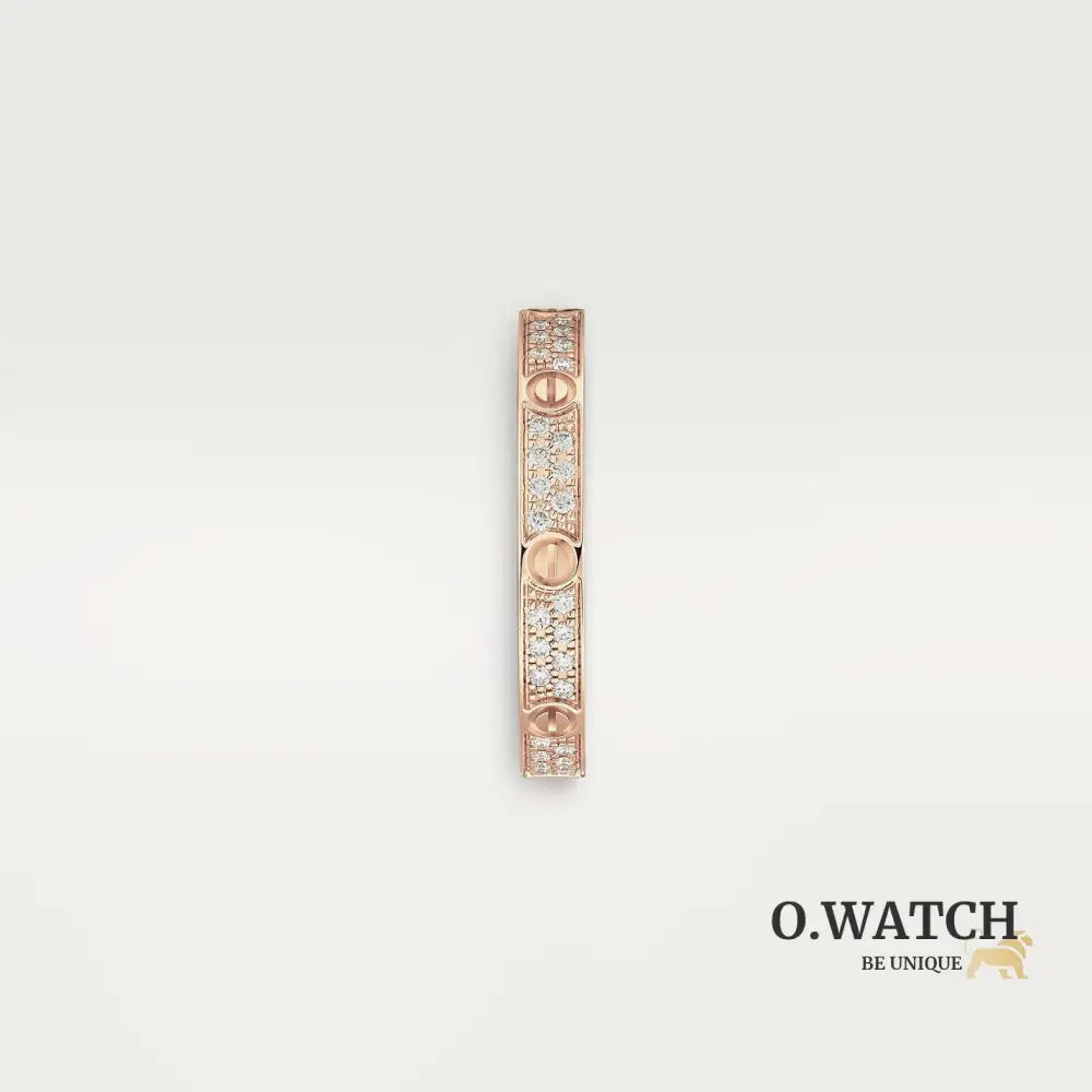 BAGUE CARTIER LOVE PETIT MODÈLE PAVÉ ROSE GOLD bague