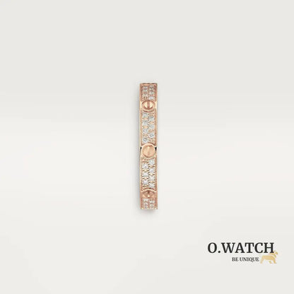 BAGUE CARTIER LOVE PETIT MODÈLE PAVÉ ROSE GOLD bague