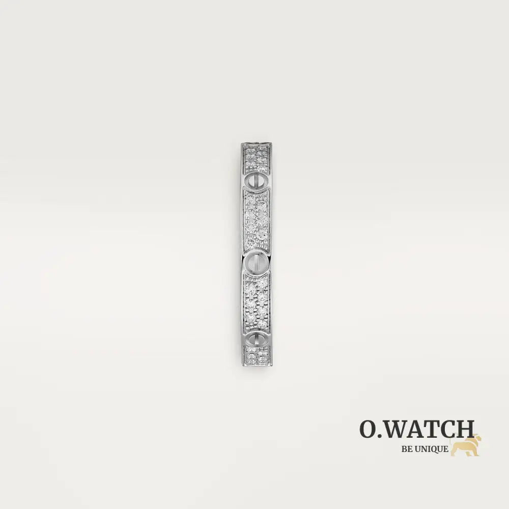 BAGUE CARTIER LOVE PETIT MODÈLE PAVÉ WHITE GOLD bague