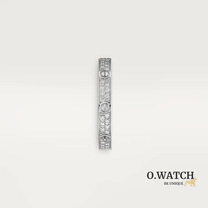 BAGUE CARTIER LOVE PETIT MODÈLE PAVÉ WHITE GOLD bague