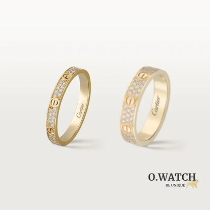 BAGUE CARTIER PETIT MODÈLE PAVÉ GOLD bague
