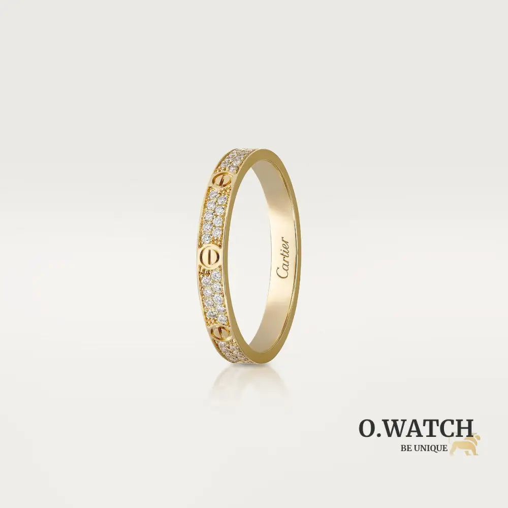 BAGUE CARTIER PETIT MODÈLE PAVÉ GOLD bague