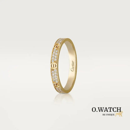 BAGUE CARTIER PETIT MODÈLE PAVÉ GOLD bague